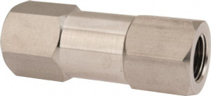 Parker Hannifin 1/2" Stainless Steel Check Valve Inline, FNPT x FNPT, 6,000 WOG 8F-C8L-1-SS - 86723608