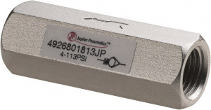 PRO-SOURCE 1/4" Aluminum Check Valve Inline, FNPT x FNPT 4926801813PRO - 78254729