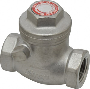 Sharpe Valves 1/2" Stainless Steel Check Valve FNPT x FNPT, 200 WOG 4371000520 - 78086733