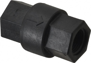The Specialty Mfg. Co. 3/8" Polypropylene Check Valve Inline, FNPT x FNPT, 125 WOG 6930790 - 04108262