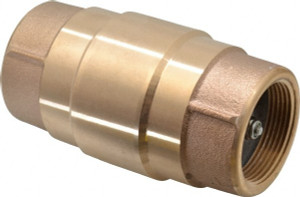 Strataflo 1-1/2" Brass Check Valve Inline, FNPT x FNPT, 200 WOG 300-150 - 45762846