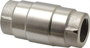 Strataflo 3/4" Nickel Plated Brass Check Valve Inline, FNPT x FNPT, 400 WOG 2400-075 - 45762762
