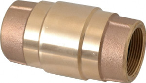 Strataflo 1-1/2" Brass Check Valve Inline, FNPT x FNPT, 200 WOG 375-150 - 45762911