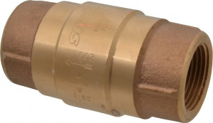 Strataflo 1" Brass Check Valve Inline, FNPT x FNPT, 200 WOG 300-100 - 45762820