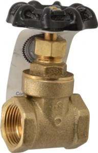 Legend Valve 3/4" Pipe, Class 200, FNPT x FNPT Brass Solid Wedge Gate Valve 200 WOG, 1 WSP, Bolted Bonnet, For Use with Potable Water Applications 104-464NL - 78046539