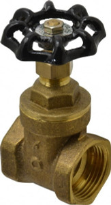 Legend Valve 1" Pipe, Class 200, FNPT x FNPT Brass Solid Wedge Gate Valve 200 WOG, 1 WSP, Bolted Bonnet, For Use with Potable Water Applications 104-465NL - 78046554