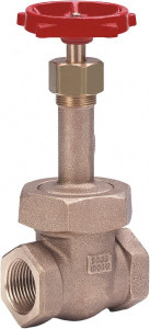 Milwaukee Valve 1-1/2" Pipe, Class 300, Threaded (NPT) Bronze Solid Wedge Gate Valve 1,000 WOG, 300 WSP, Union Bonnet, For Use with Water, Oil & Gas 1182-112 - 36053486