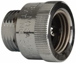 Watts 125 Max psi, Chrome Plated Brass, Hose Connection Vacuum Breaker EPDM Seal, Stainless Steel Spring, FIP X Hose End Connections 0063055 - 03998028