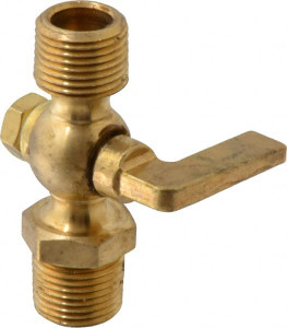 Apollo Valves Conbraco 3/8" Pipe, Lever Handle, MNPT x MNPT End Connection, Air Cock 200 Max psi, Brass 41-240-04 - 31740186