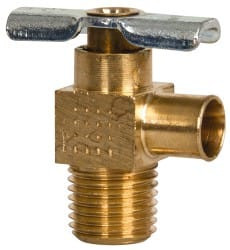 Eaton 3/8" Pipe, Steel Hose to Pipe Drain Cock & Shutoff Valve 1/4 Thread, 150 Max psi 6660 - 01601889