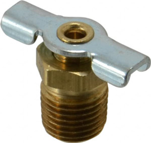 Parker Hannifin 1/4" Pipe, Internal Seal Drain Cock & Shutoff Valve 1/4-18 Thread, 150 Max psi DC602-4 - 32135923