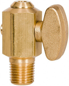 Parker Hannifin 1/4" Pipe, Male Pipe Drain Cock & Shutoff Valve 1/4-18 Thread, 150 Max psi DCR601-4 - 32135907