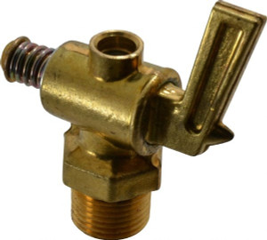 Parker Hannifin 3/8" Pipe, Male Pipe Drain Cock & Shutoff Valve 3/8-18 Thread, 150 Max psi DC601-6 - 32135881