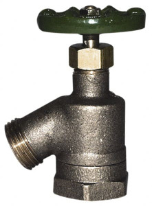 Legend Valve 1/2" Pipe, Lead Free Brass Bent Nose Garden Valve, Sillcock Handwheel Handle, FNPT x MGHT End Connections, 125 psi WOG Rating 107-243NL - 41989336