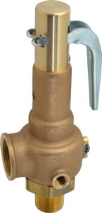 Apollo Valves Conbraco 1" Inlet, 1-1/4" Outlet, High Pressure Safety Valve 150 Max psi, Bronze 19KFEA150 - 37012770