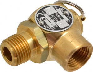 Apollo Valves Conbraco 1/2" Inlet, 1/2" Outlet, ASME Safety Valve 35 Max psi, Bronze 10-512-B35 - 37012531
