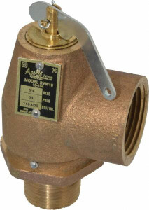 Apollo Valves Conbraco 3/4" Inlet, 1" Outlet, ASME Safety Valve 30 Max psi, Bronze 10-104-05 - 37012440