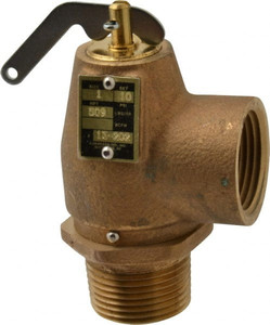 Apollo Valves Conbraco 1" Inlet, 1" Outlet, ASME Low Pressure Steam Heating Valve 10 Max psi, Bronze 13-202-B10 - 37012630