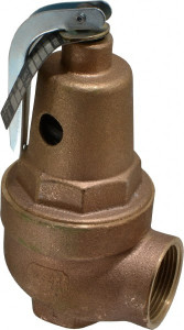 Apollo Valves Conbraco 1" Inlet, 1-1/4" Outlet, ASME Section IV Safety Valve 30 Max psi, Bronze 10-615-05 - 37011103