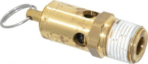 Conrader 1/2" Inlet, ASME Safety Relief Valve 200 Max psi, Brass SRV390-200 - 32150922