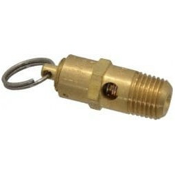 Kingston Valves 1/4" Inlet, ASME Safety Relief Valve 100 Max psi, Brass KSV10-2-100 - 08059917