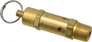 Kingston Valves 3/8" Inlet, ASME Safety Relief Valve 200 Max psi, Brass 112CSS-3-200 - 08061749