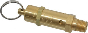Kingston Valves 1/4" Inlet, ASME Safety Relief Valve 200 Max psi, Brass 112CSS-2-200 - 08061699