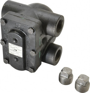 Hoffman Specialty 1 Female" Pipe, Cast Iron Float & Thermostatic Steam Trap 15 Max psi 404210 - 07499742
