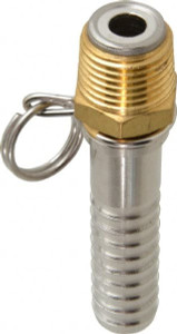 SuperKlean 1/2 NPT x 5/8" Hose Barb, Swivel Hose Adapter Brass & Stainless Steel 8-5/8-B - 86160645