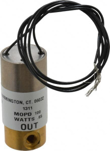 KIP Norgren 12 VDC 10-32 Port Brass Direct Acting Solenoid Valve Normally Closed, 100 Max psi 971112-12VDC - 07420904