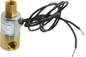 KIP Norgren 24 VDC 1/4" Port Brass Direct Acting Solenoid Valve Multipurpose, 100 Max psi 351162-24VDC - 07421068