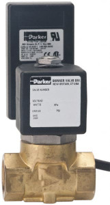 Parker Hannifin 120/60 - 110/50 V 1/4" Port Brass 2-Way Timer Drain Valve Solenoid Valve Normally Closed, 300 Max psi 52834 - 34956706 Parker Hannifin 120/60 - 110/50 V 1/4" Port Brass 2-Way Timer Drain Valve Solenoid Valve Normally Closed, 300 Max psi 52834 - 34956706