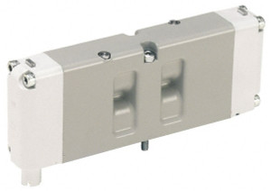 Parker Hannifin 24 VDC Aluminum Double Solenoid 3- Position Solenoid Valve All Ports Blocked, 145 Max psi HB5VXBG0G9A - 91209189