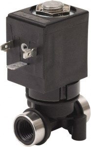 Spartan Scientific 120 VAC 3/8" NPT Port Glass Filled Nylon 2-Way, 2 Position Solenoid Valve Normally Closed, 250 Max psi 6200-050-AAC7C - 47242086