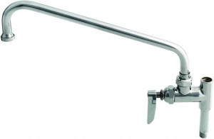 T&S Brass Low Spout, Lever Design, Single Hole Mount, Add On Faucet for Pre Rinse Units 12 Inch Spout, Lever Handle B-0156 - 32072829 T&S Brass Low Spout, Lever Design, Single Hole Mount, Add On Faucet for Pre Rinse Units 12 Inch Spout, Lever Handle B-0156 - 32072829