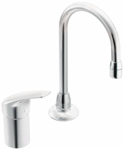 Moen Lever Handle, Commercial Bathroom Faucet One Handle, No Drain, Low Spout 8137 - 79418851