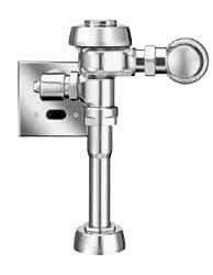 Sloan Valve 1-1/4" Spud Coupling, 3/4" Pipe, Urinal Automatic Flush Valve Handle Opening, 3.5 Gal per Flush, Metal Cover, Powered by Electrical Line with 24 Volt Step Down Transformer 3452447 - 05406681