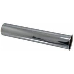 Federal Process 1-1/2 Inside Diameter, 8 Inch Long, Single Flange, Sink Tailpiece Chrome Coated, Brass, 22 Gauge 2426 - 82722877