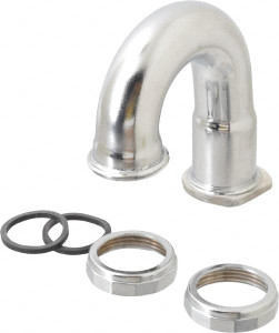 Federal Process 1-1/4 Outside Diameter, 20 Gauge, P Trap J Bend Only Chrome Coated, Brass 130 - 82722836