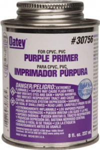 Oatey 8 oz All Purpose Primer/Cleaner Purple, Use with PVC & CPVC 30756 - 37036118