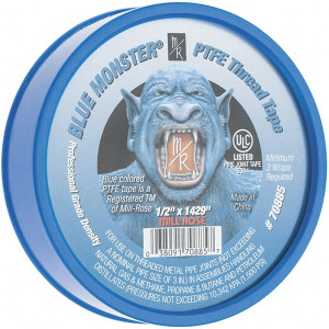 Value Collection 1/2" Wide x 1,429" Long General Purpose Pipe Repair Tape -450 to 500°F, Blue 70885 - 06749048