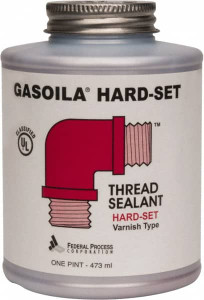 Federal Process 1 Pt Brush Top Can Red Federal Gasoila Hard-Set 350°F Max Working Temp BT16 - 36912921