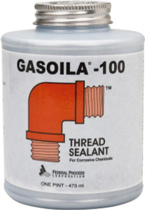 Federal Process 1 Pt Brush Top Can Black Federal Gasoila-100 Thread Sealant 450°F Max Working Temp GH16 - 36913002