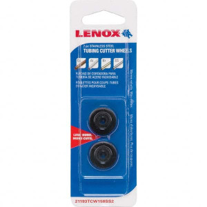 Lenox Cutter Replacement Parts, Type: Cutting Wheel, Cuts Material Type: Copper, Aluminum, Brass & Thin-Wall Conduit, Cutting Depth: 1/8 (Inch) 21193TCW158SS2 - 79594735