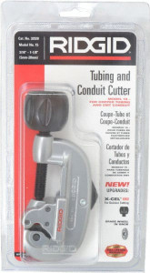 Ridgid 3/16" to 1-1/8" Pipe Capacity, Screw Feed Tubing Cutter Cuts Copper, Aluminum, Brass 32920 - 74781311