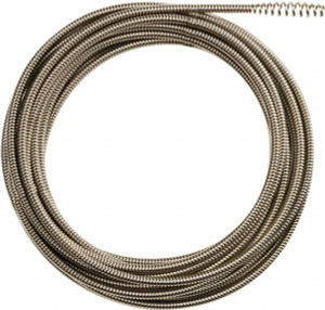 Milwaukee 1/4" x 35 ft. Drain Cleaning Machine Cable Inner Core, 1-1/4" to 2-1/2" Pipe, Use with Milwaukee Drain Cleaning Tools 48-53-2671 - 41521790