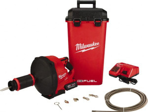 Milwaukee 18V Battery Battery Drain Cleaning Machine For 3" Pipe, 35 ft. Cable 2772B-21XC - 41506155