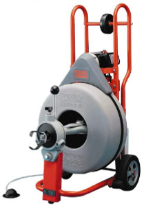 Ridgid Electric Battery Drain Cleaning Machine For 3" to 8" Pipe, 100 ft. Cable, 200 Max RPM 42007 - 74788092