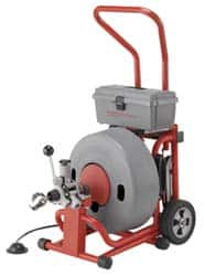 Ridgid Electric Battery Drain Cleaning Machine For 3" to 6" Pipe, 100 ft. Cable, 285 Max RPM 93557 - 05641295