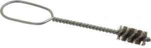 Schaefer Brush 9/16 Inch Actual Brush Diameter, 3/8 Inch Inside Diameter, Carbon Steel, Plumbing, Hand Fitting and Cleaning Brush 1/2 Refrigeration Outside Diameter, 1 Inch Brush Length, 15/64 Inch Trim Length, 0.006 Wire 00545-12 - 48788863